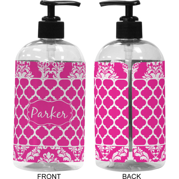 Moroccan & Damask 16 oz Plastic Liquid Dispenser (Approval)