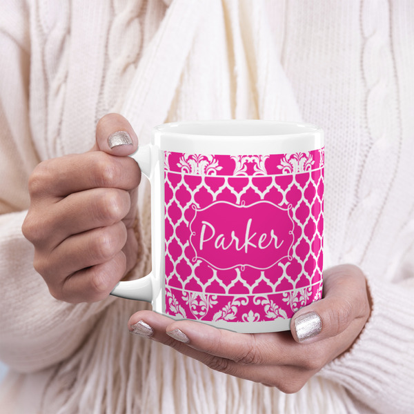 Moroccan & Damask 20oz Coffee Mug - LIFESTYLE