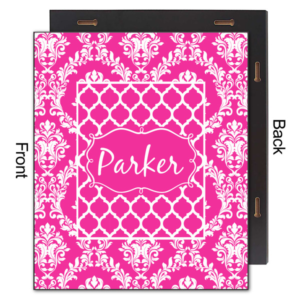 Moroccan & Damask 20x24 Wood Print - Front & Back View