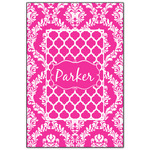 Moroccan & Damask Wood Print - 20x30 (Personalized)