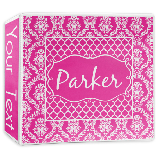 Custom Moroccan & Damask 3-Ring Binder - 3 inch (Personalized)