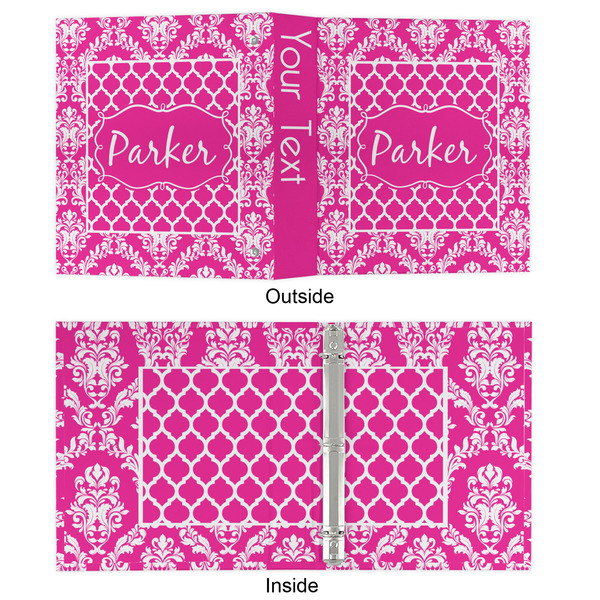 Moroccan & Damask 3 Ring Binders - Full Wrap - 1" - APPROVAL