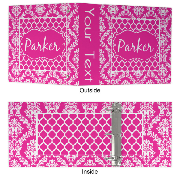 Moroccan & Damask 3 Ring Binders - Full Wrap - 3" - APPROVAL