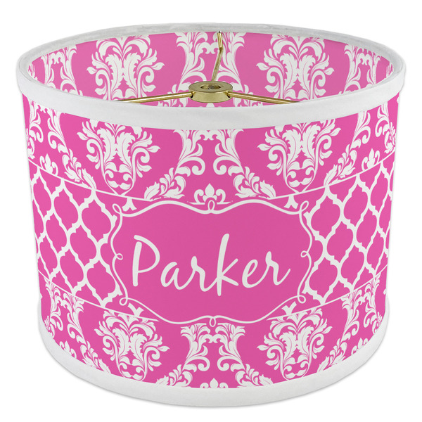 Moroccan & Damask 8" Drum Lampshade - ANGLE Poly-Film