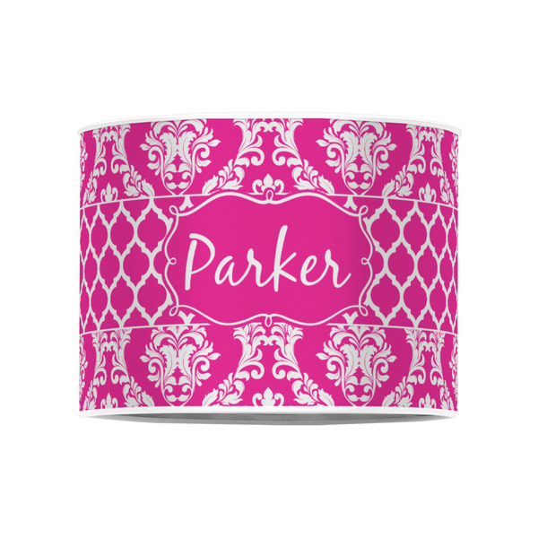 Moroccan & Damask 8" Drum Lampshade - FRONT (Poly Film)