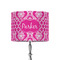 Moroccan & Damask 8" Drum Lampshade - ON STAND (Fabric)