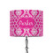Moroccan & Damask 8" Drum Lamp Shade - Fabric (Personalized)