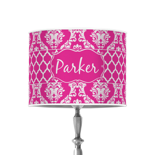 Moroccan & Damask 8" Drum Lampshade - ON STAND (Poly Film)