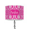 Moroccan & Damask 8" Drum Lampshade - ON STAND (Poly Film)