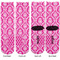 Moroccan & Damask Adult Crew Socks - Double Pair - Front and Back - Apvl