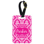 Moroccan & Damask Metal Luggage Tag w/ Name or Text