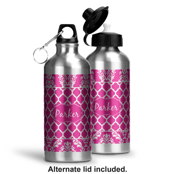 Moroccan & Damask Aluminum Water Bottle - Alternate lid options