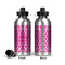 Moroccan & Damask Aluminum Water Bottle - Front and Back