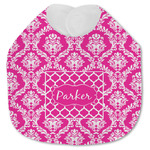 Moroccan & Damask Jersey Knit Baby Bib w/ Name or Text