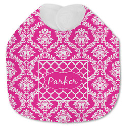 Moroccan & Damask Jersey Knit Baby Bib w/ Name or Text
