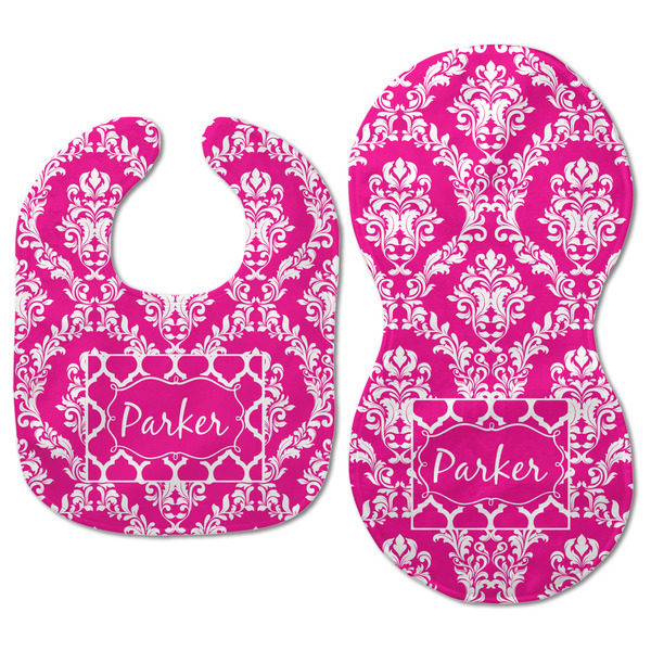 Moroccan & Damask Baby Bib & Burp Set - Approval (new bib & burp)