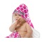 Moroccan & Damask Baby Hooded Towel on Child