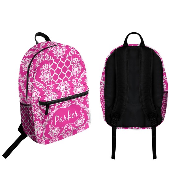 Moroccan & Damask Backpack front and back - Apvl
