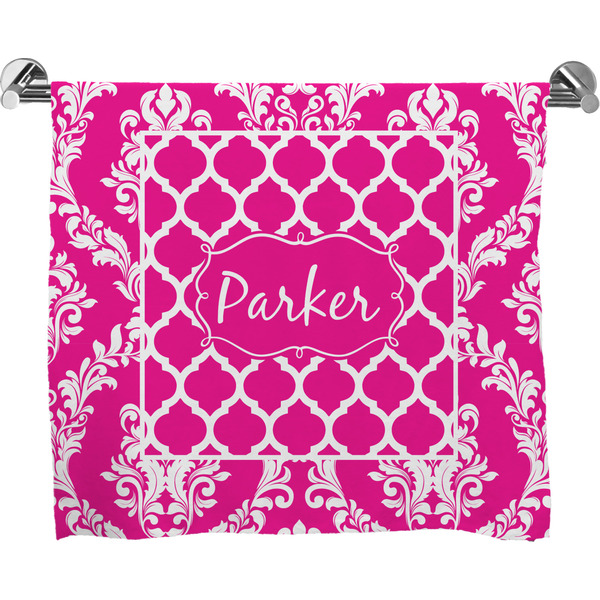 Custom Moroccan & Damask Bath Towel (Personalized)