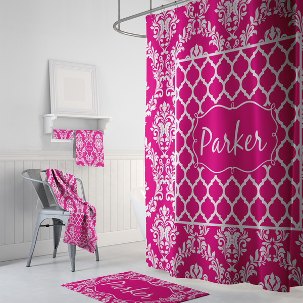 Moroccan & Damask Bath Towel Sets - 3-piece - In Context