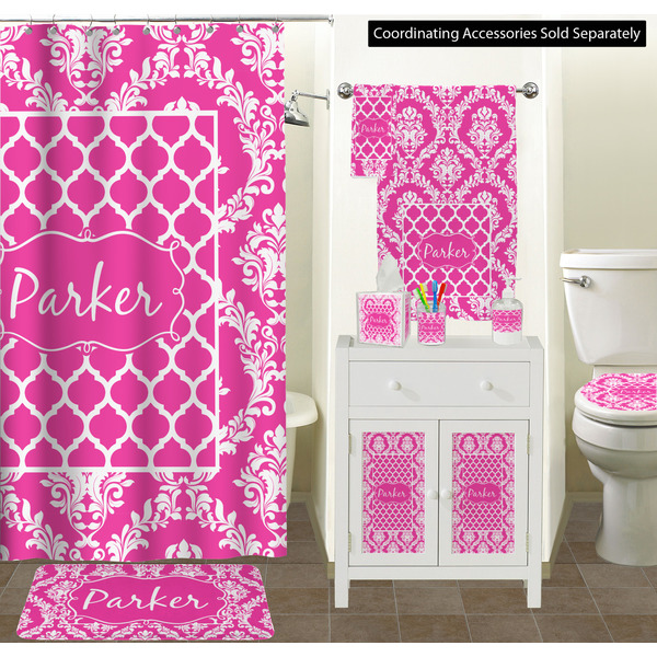 Moroccan & Damask Bathroom Scene