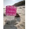 Moroccan & Damask Beach Spiker white on beach with sand
