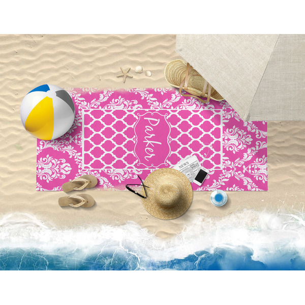 Moroccan & Damask Beach Towel Lifestyle