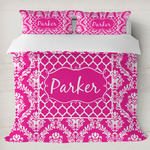 Moroccan & Damask Duvet Cover Set - King (Personalized)