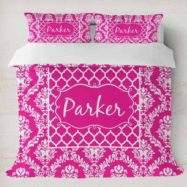 Custom Moroccan & Damask Duvet Cover Set - King (Personalized)