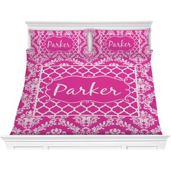 Moroccan & Damask Comforter Set - King (Personalized)