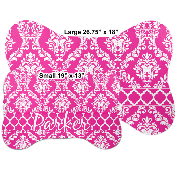 Moroccan & Damask Bone Shaped Mat Comparison