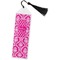 Moroccan & Damask Bookmark with tassel - Flat