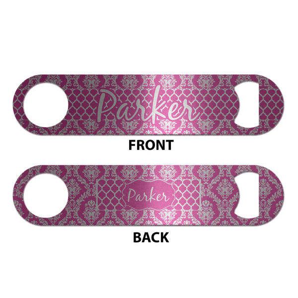 Moroccan & Damask Bottle Opener - Front & Back