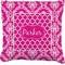 Moroccan & Damask Faux-Linen Throw Pillow 26" (Personalized)