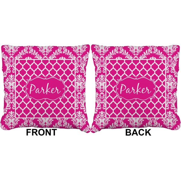 Moroccan & Damask Burlap Pillow Approval