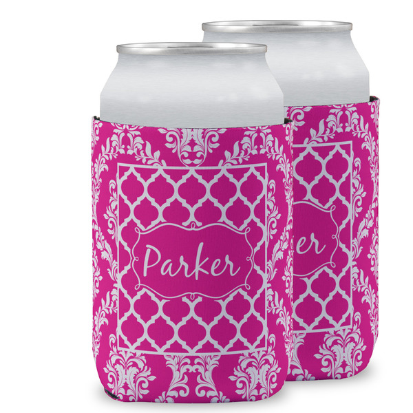 Custom Moroccan & Damask Can Cooler (12 oz) w/ Name or Text