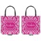 Moroccan & Damask Canvas Tote - Front and Back