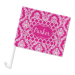 Moroccan & Damask Car Flag - Large (Personalized)