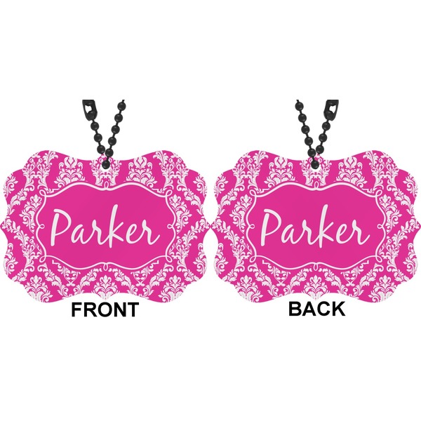 Moroccan & Damask Car Ornament (Approval)