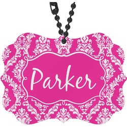 Moroccan & Damask Rear View Mirror Charm (Personalized)