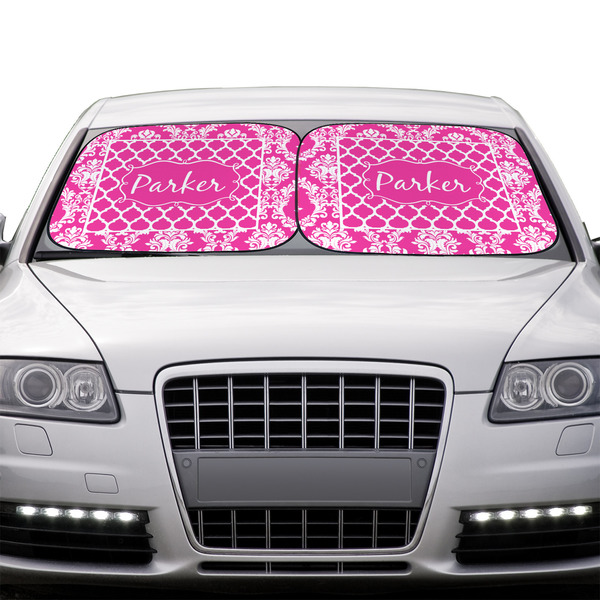 Moroccan & Damask Car Sun Shades - IN CONTEXT