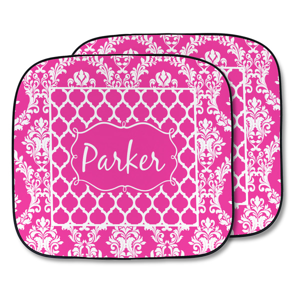 Custom Moroccan & Damask Car Sun Shade - Two Piece (Personalized)