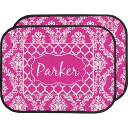 Moroccan & Damask Car Floor Mats (Back Seat) (Personalized)