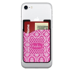 Moroccan & Damask 2-in-1 Cell Phone Credit Card Holder & Screen Cleaner (Personalized)