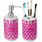 Moroccan & Damask Ceramic Bathroom Accessories Set (Personalized)