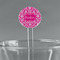 Moroccan & Damask 5.5" Round Plastic Stir Sticks - Clear (Personalized)