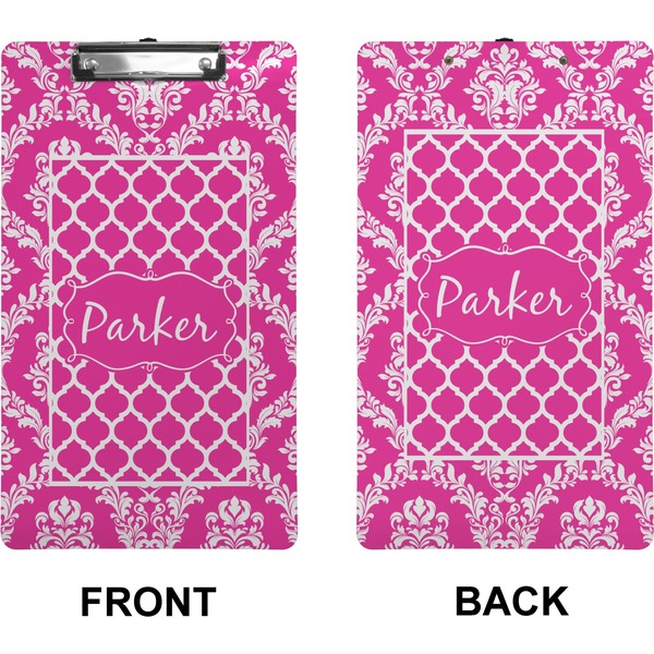 Moroccan & Damask Clipboard (Legal) (Front + Back)