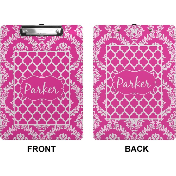 Moroccan & Damask Clipboard (Letter) (Front + Back)