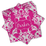 Moroccan & Damask Cloth Cocktail Napkins - Set of 4 w/ Name or Text