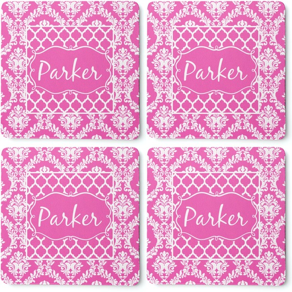 Moroccan & Damask Coaster Rubber Back - Apvl